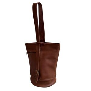 Vintage Brown Leather Shoulder Bag